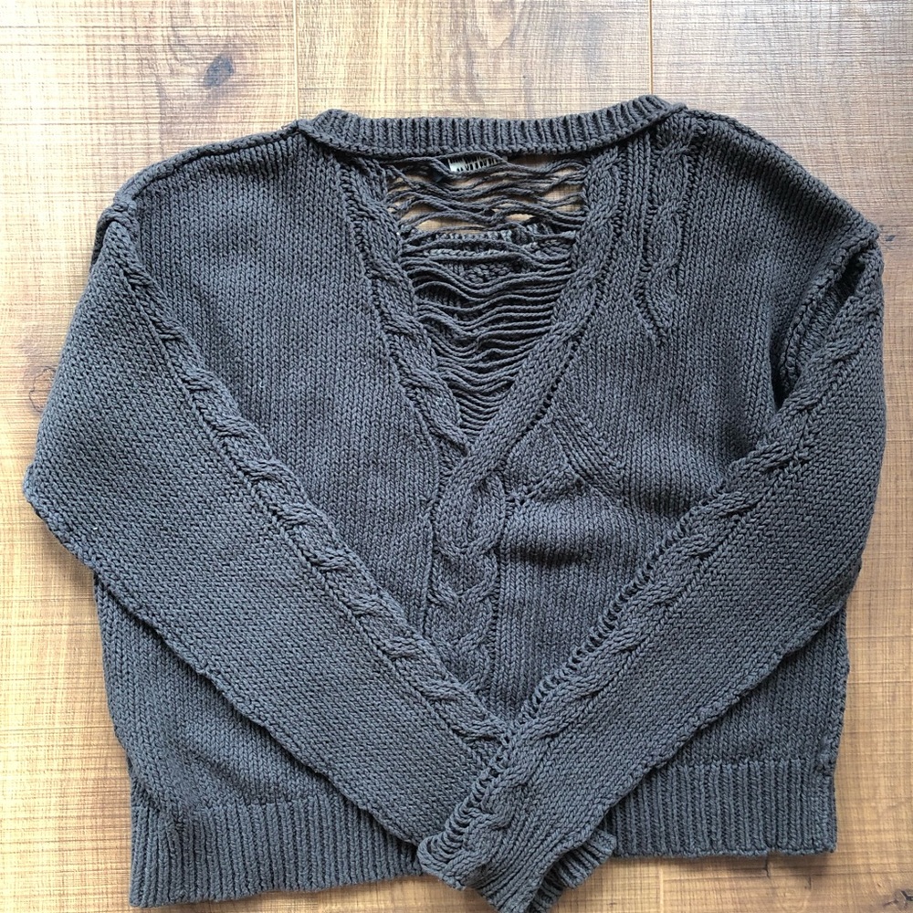 All Saints Evergreen Distressed Sweater - Picture 2 of 4